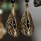 Antique brass earrings Falblala