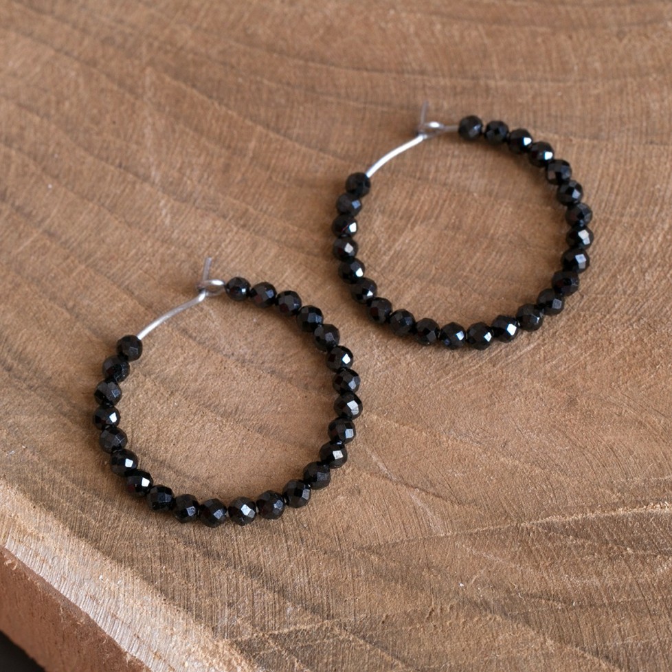 titanium black earrings