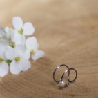 Bague d'oreille en Titane pur, perle de culture blanche