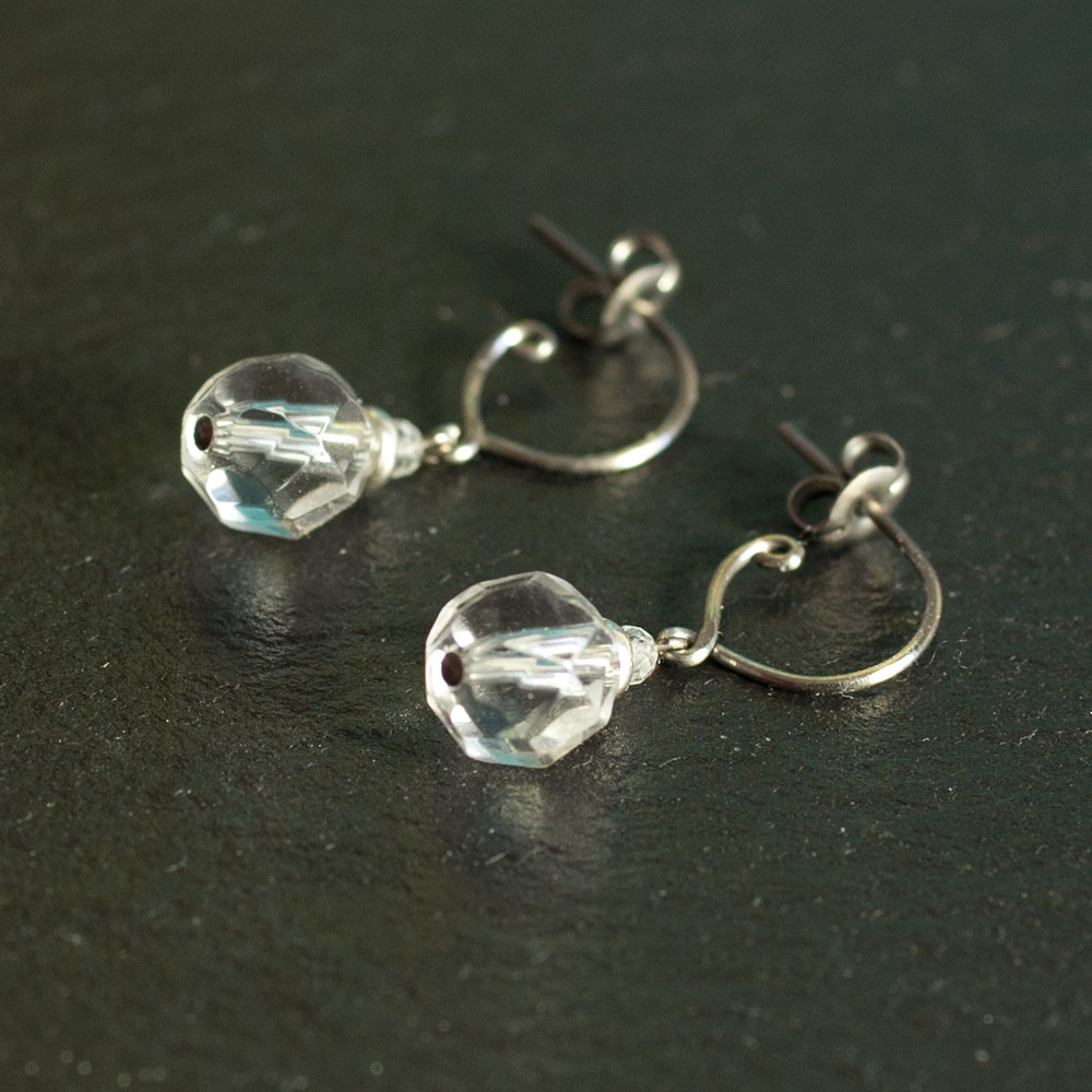 Boucles D'oreilles Boule En Titane 4 Mm - Hypoallergéniques, Pour Oreilles Sensibles